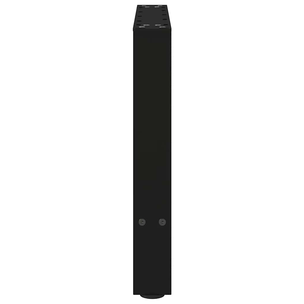 Salongbordben svart 2 stk 60x(42-43) cm stål