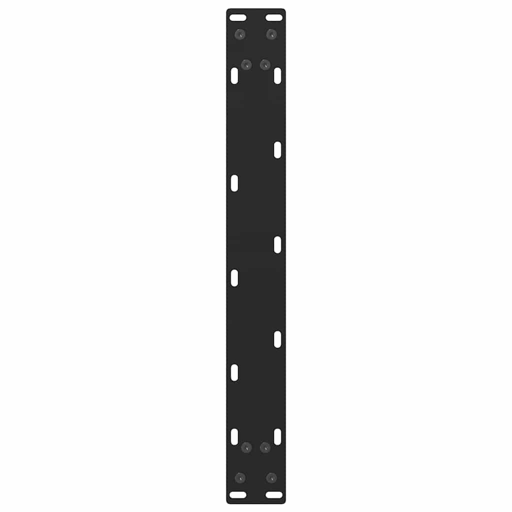 Salongbordben svart 2 stk 60x(42-43) cm stål