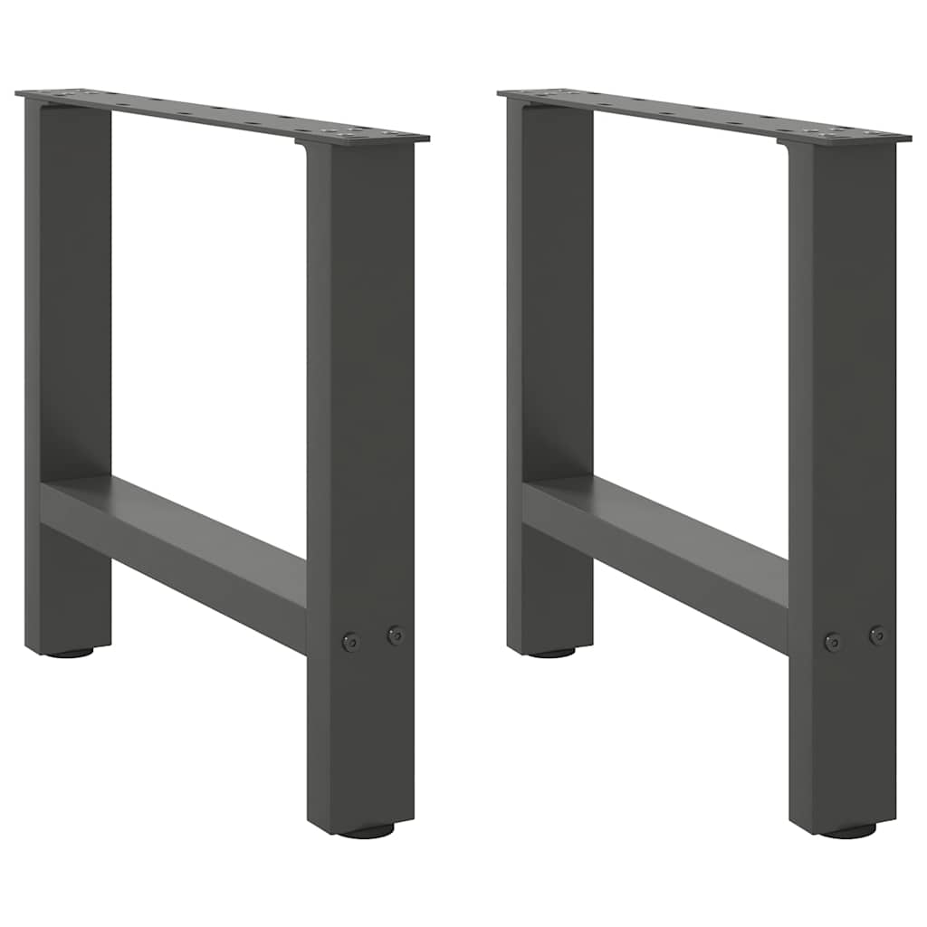 Salongbordben antrasitt 2 stk 60x(42-43) cm stål