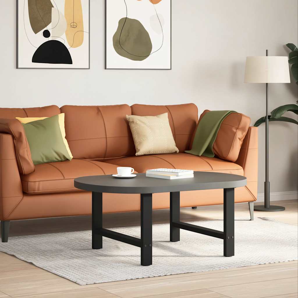 Salongbordben svart 2 stk 70x(42-43) cm stål