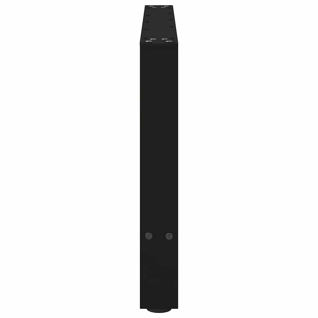 Salongbordben svart 2 stk 70x(42-43) cm stål