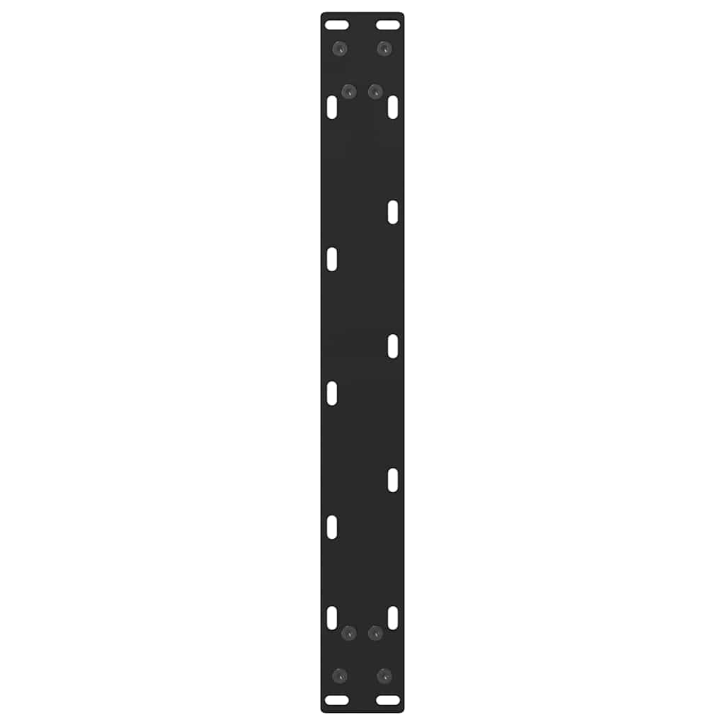 Salongbordben svart 2 stk 70x(42-43) cm stål
