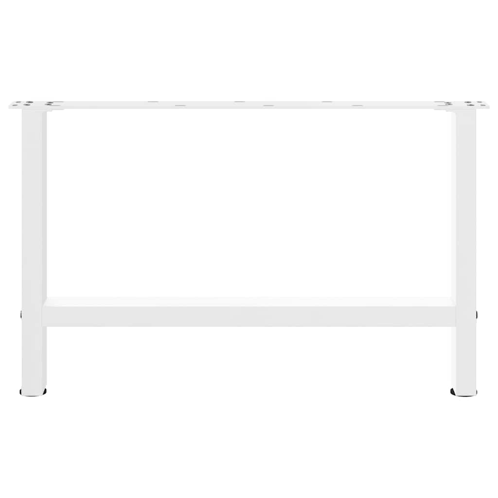 Salongbordben hvite 2 stk 70x(42-43) cm stål