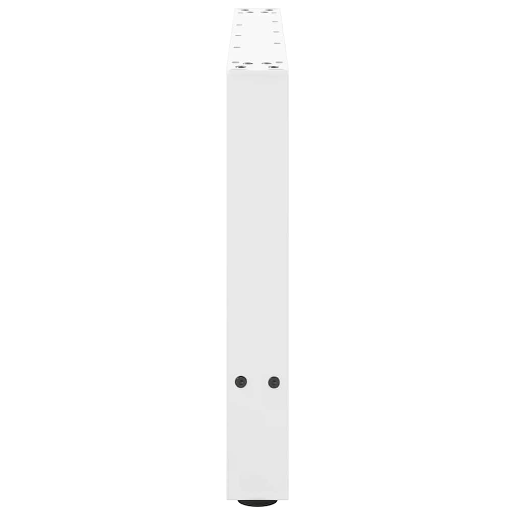Salongbordben hvite 2 stk 70x(42-43) cm stål