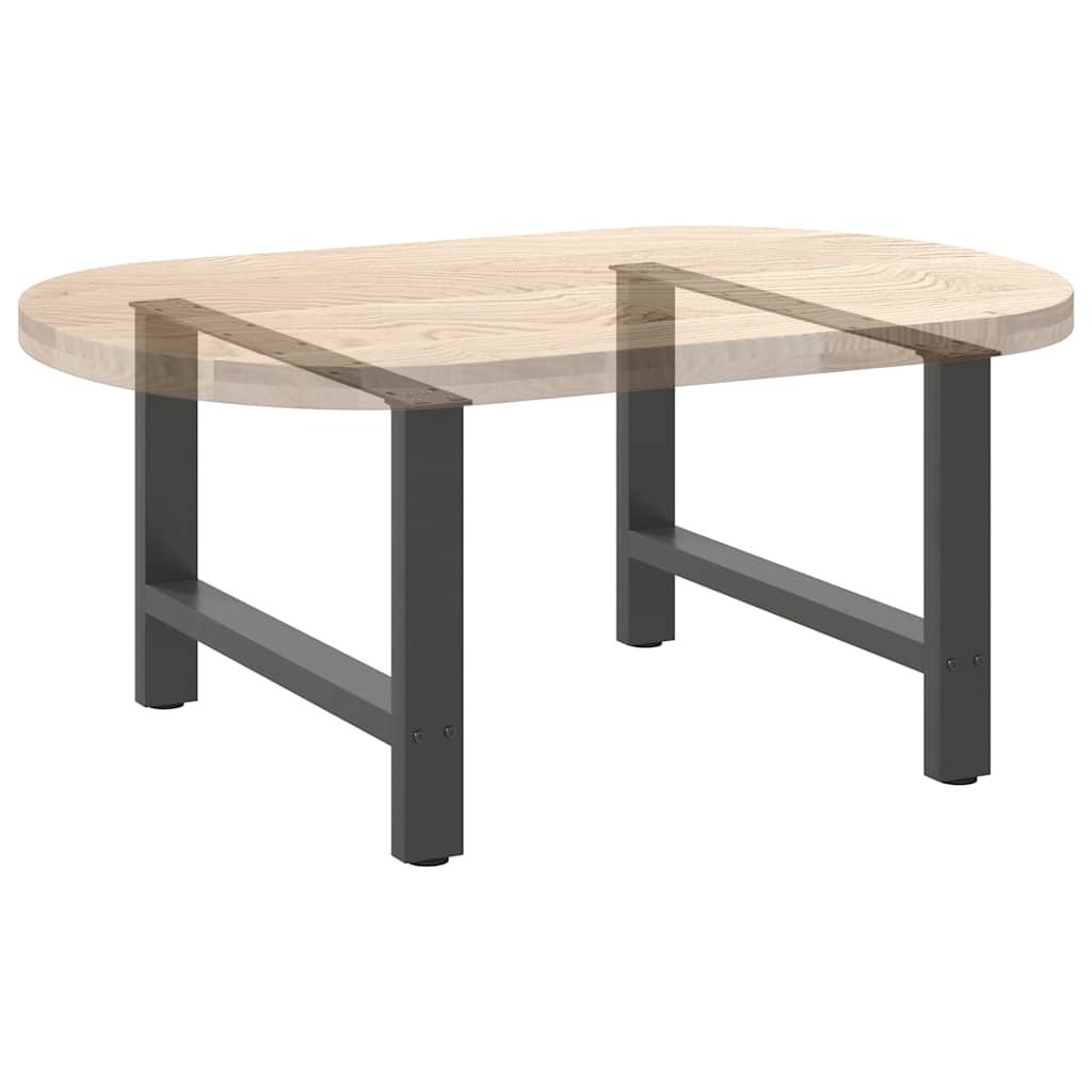 Salongbordben antrasitt 2 stk 70x(42-43) cm stål