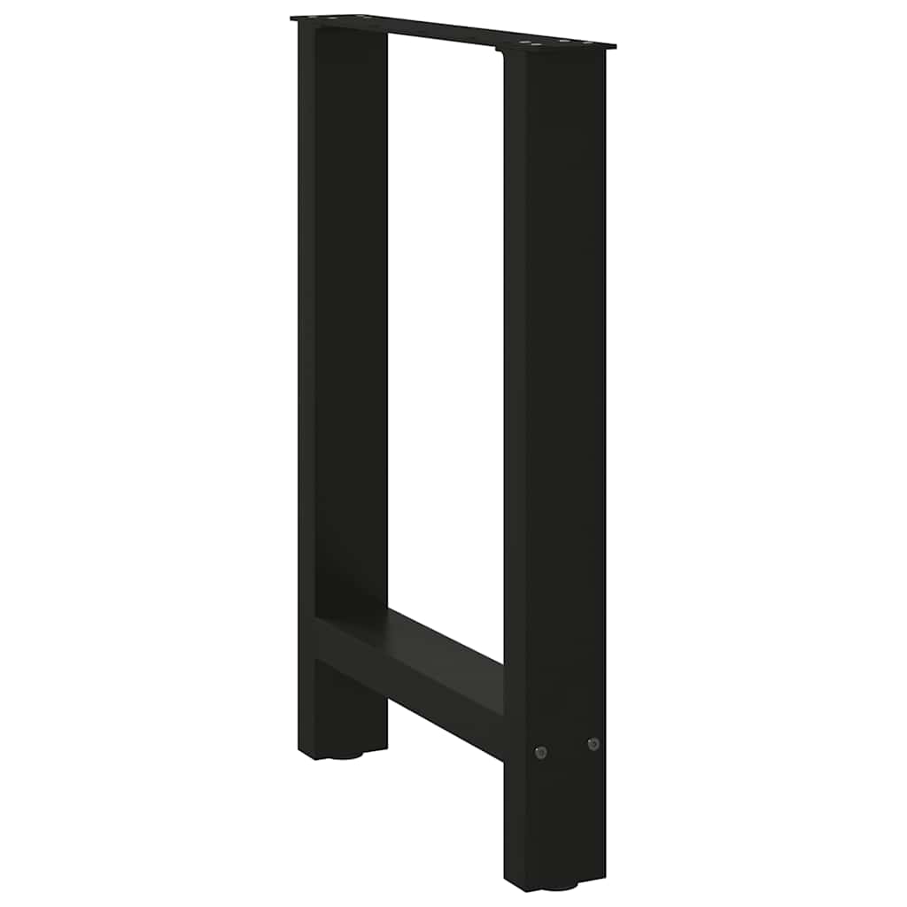 Spisebordben svart 2 stk 60x(72-73) cm stål