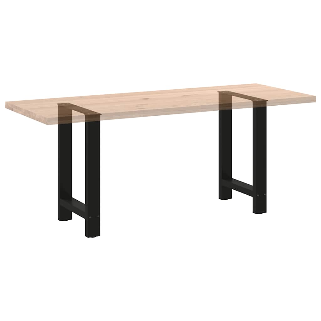 Spisebordben svart 2 stk 60x(72-73) cm stål