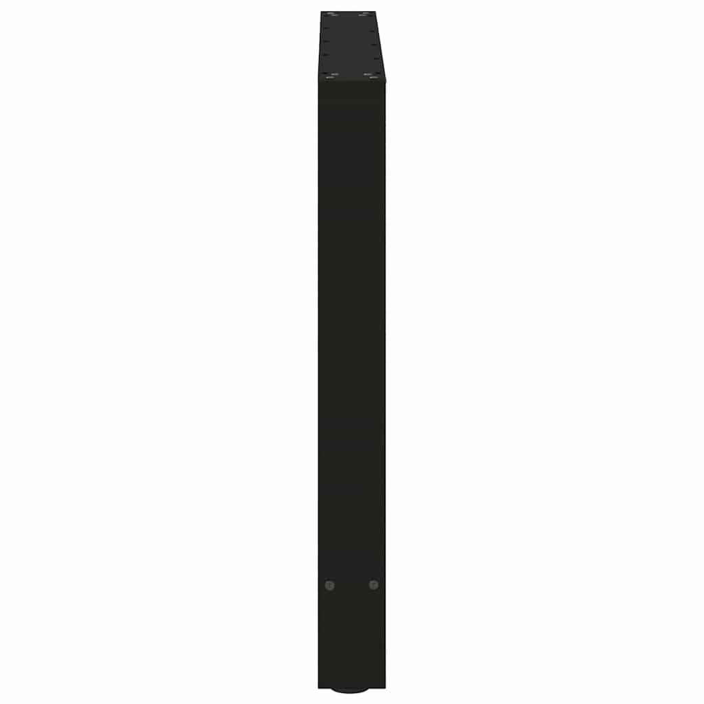 Spisebordben svart 2 stk 70x(72-73) cm stål
