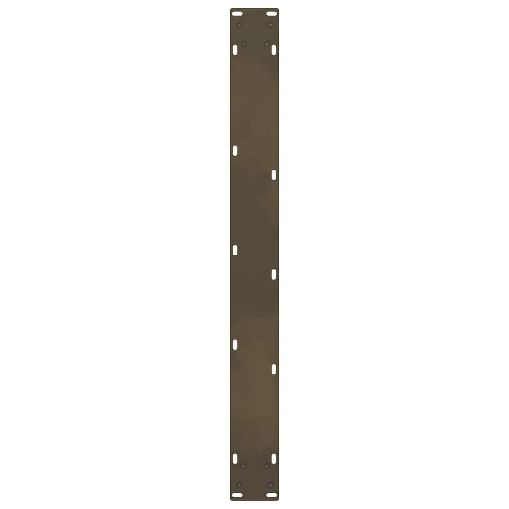 Spisebordben naturstål 2 stk 70x(72-73) cm stål
