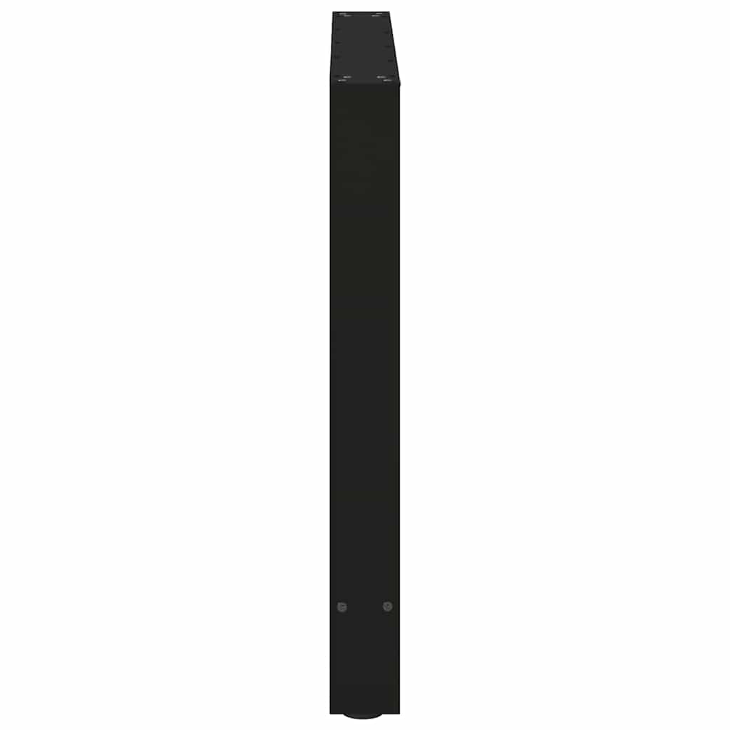 Spisebordben svart 2 stk 80x(72-73) cm stål