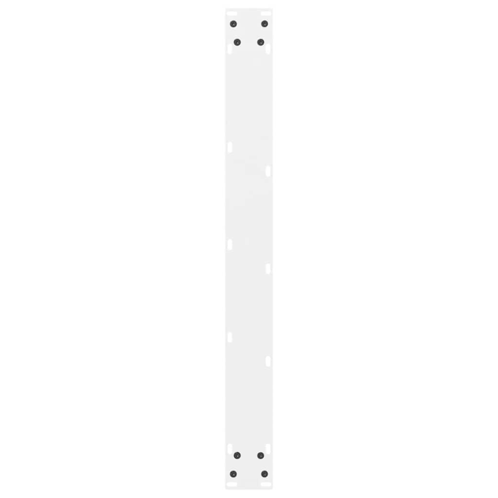 Spisebordben hvite 2 stk 80x(72-73) cm stål