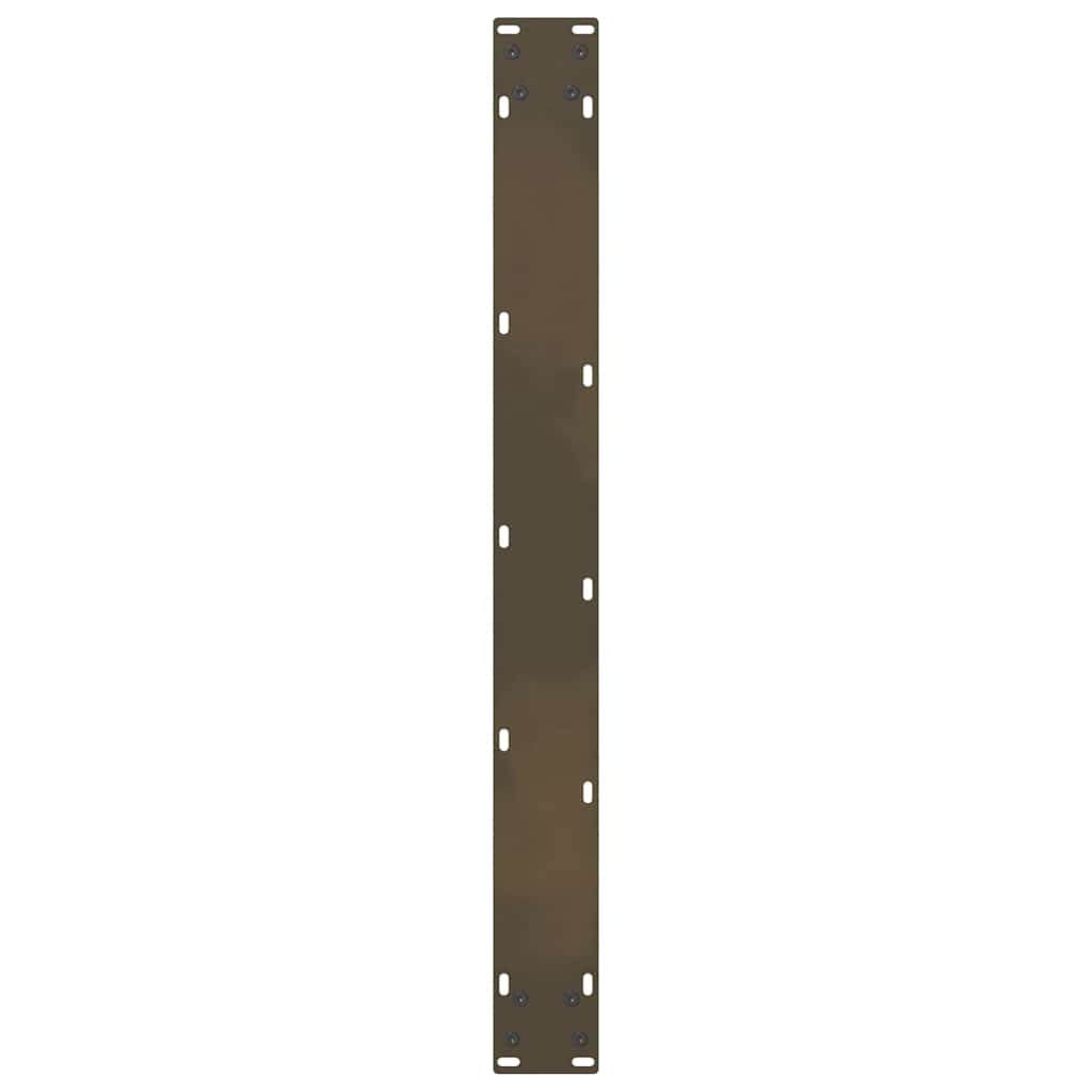 Spisebordben naturstål 2 stk 80x(72-73) cm stål