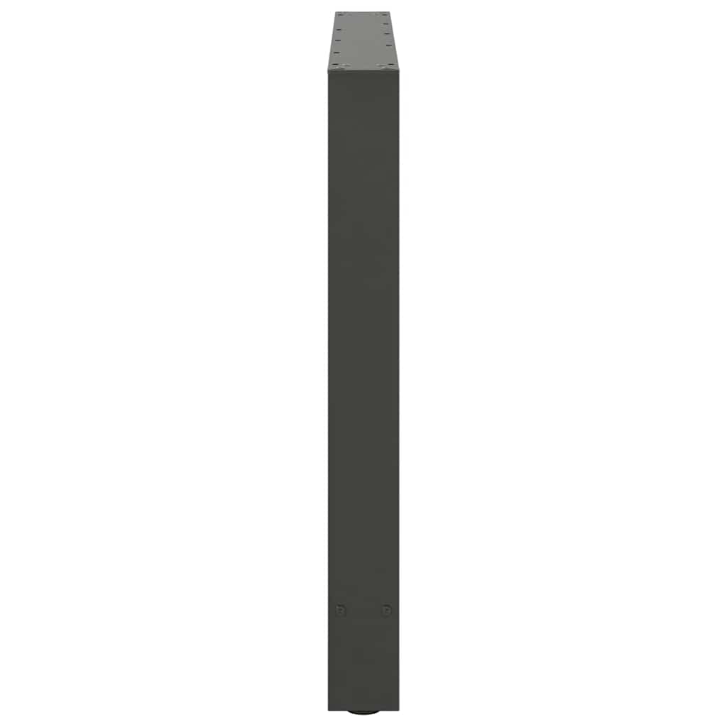 Spisebordben antrasitt 2 stk 90 x (72-73) cm stål