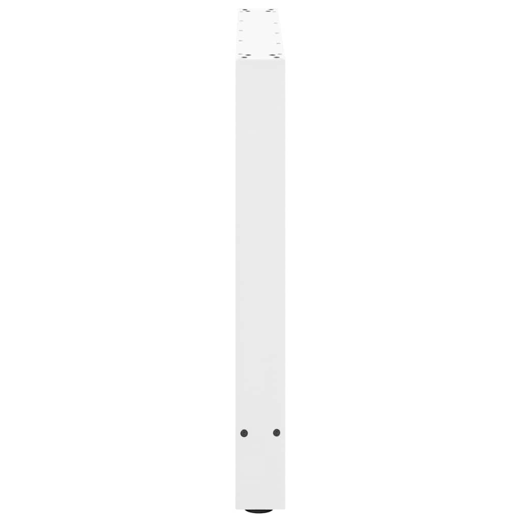 Spisebordben hvite 2 stk 100x(72-73) cm stål