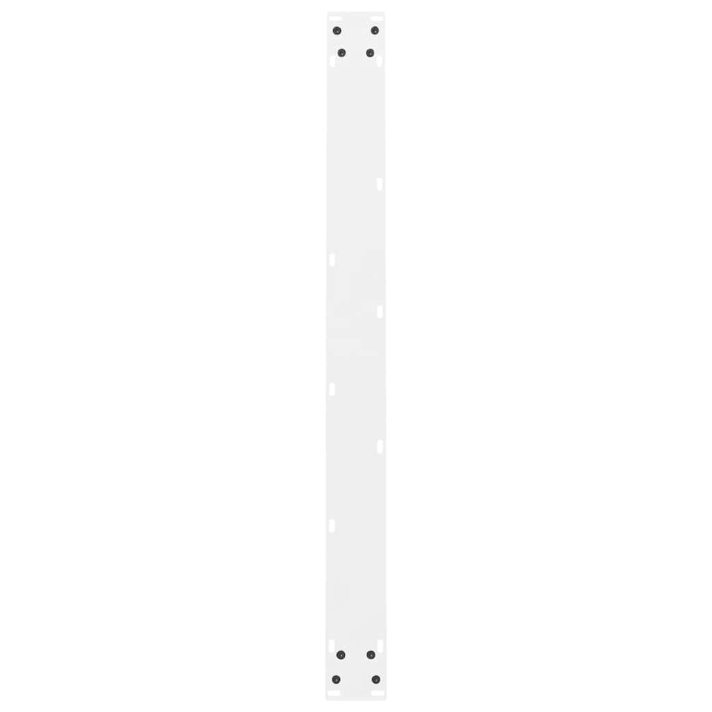 Spisebordben hvite 2 stk 100x(72-73) cm stål