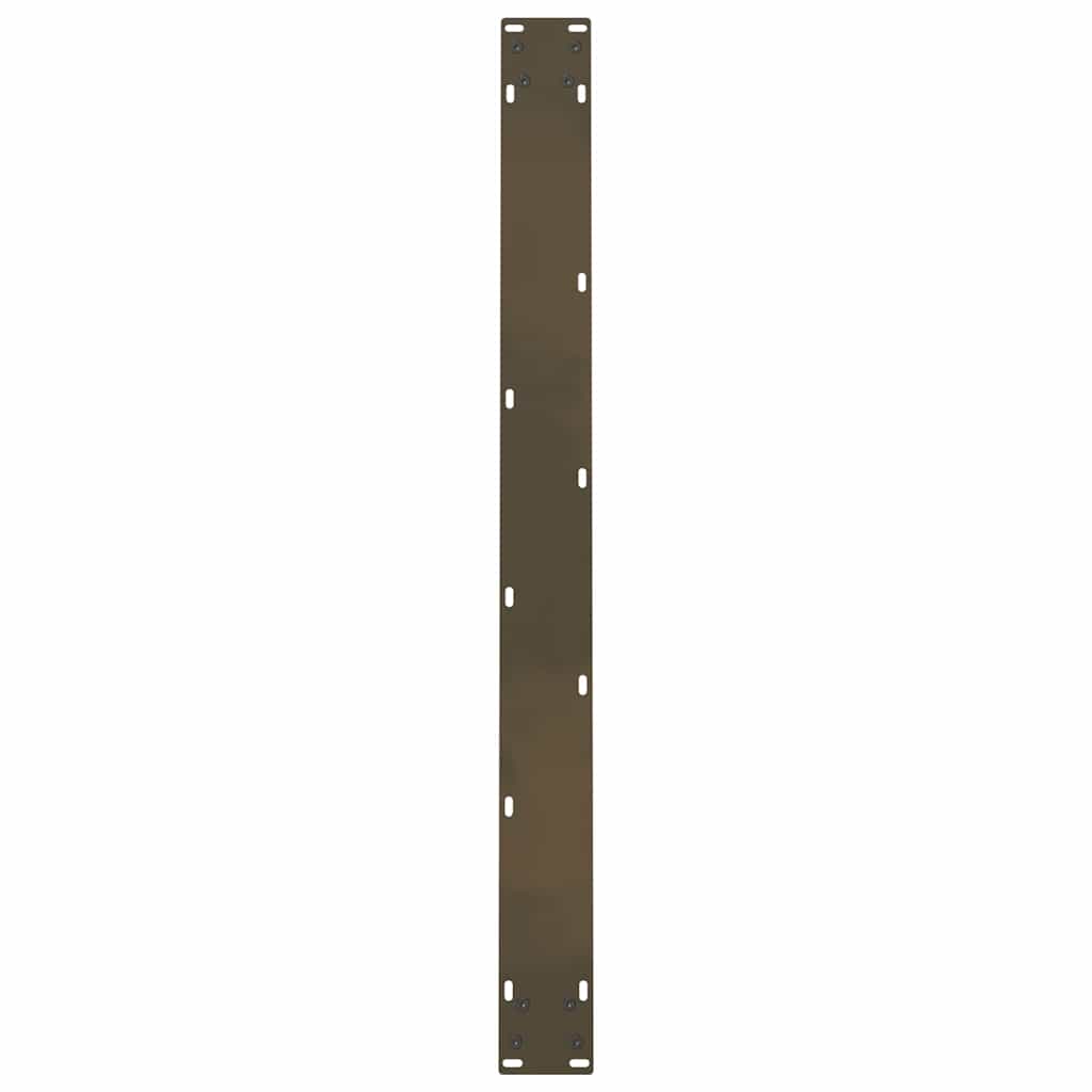 Spisebordben naturstål 2 stk 100x(72-73) cm stål