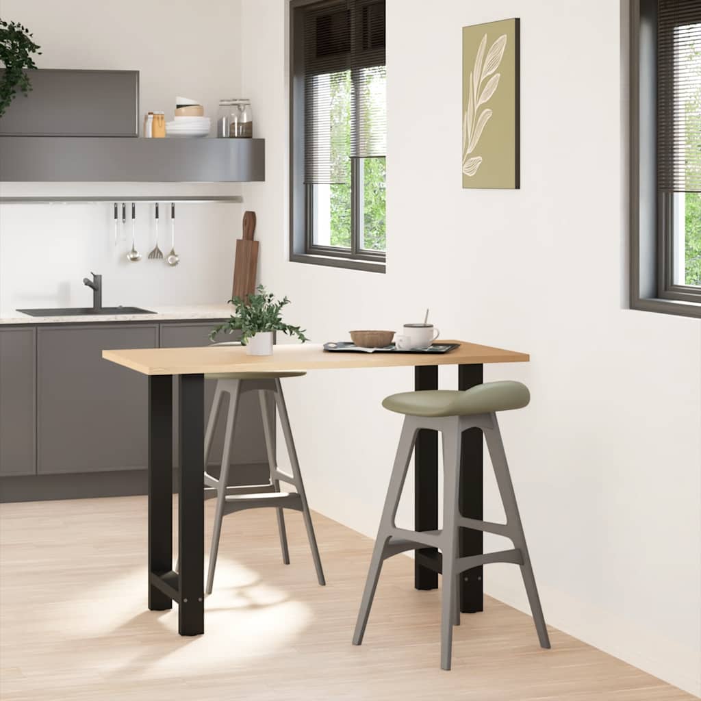 Barbordben svart 2 stk 40x(90-91) cm stål