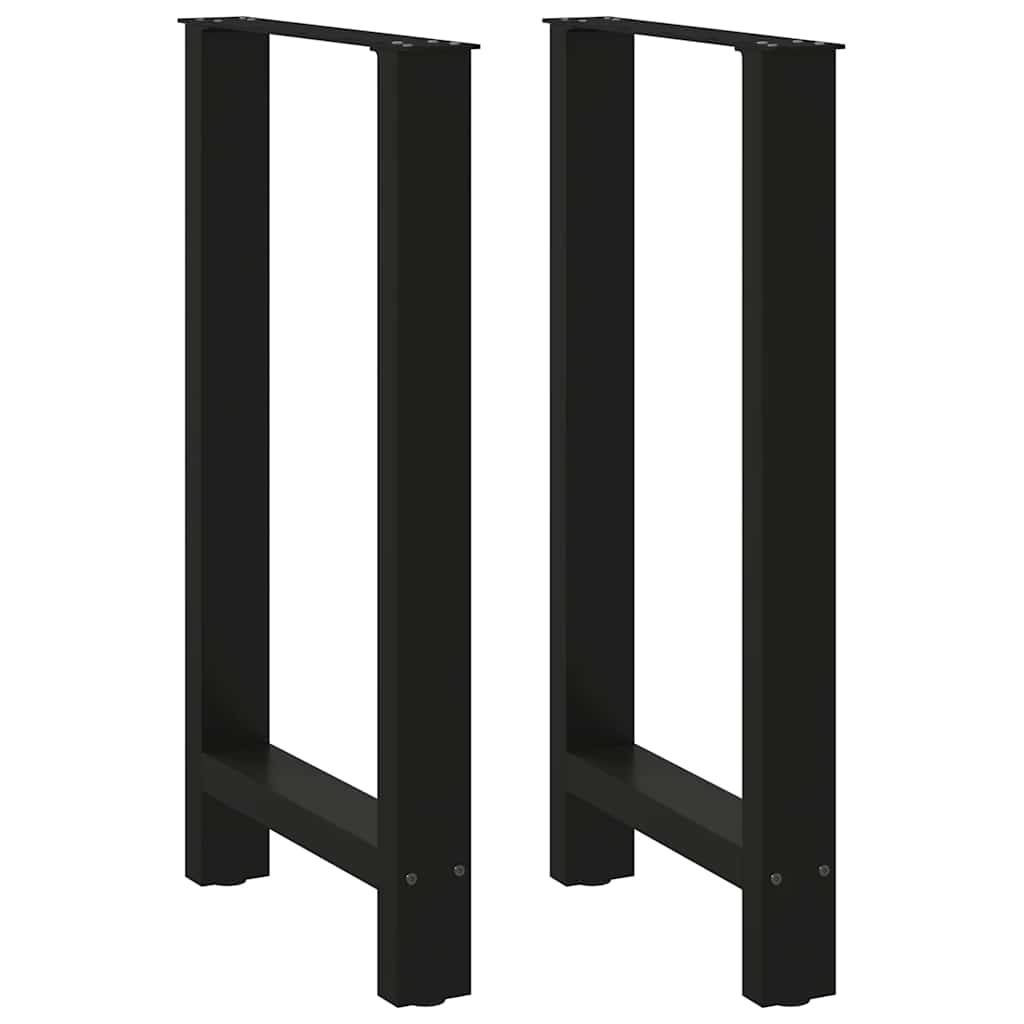 Barbordben svart 2 stk 50x(90-91) cm stål