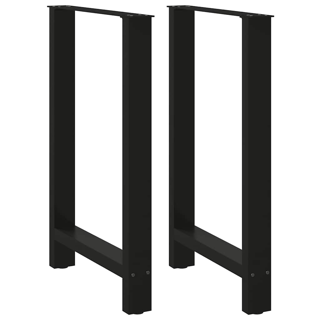 Barbordben svart 2 stk 60x(90-91) cm stål