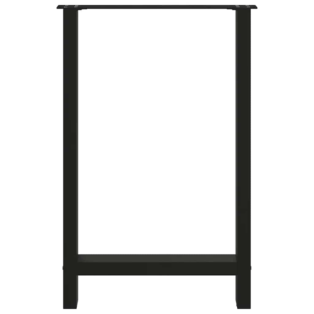 Barbordben svart 2 stk 60x(90-91) cm stål