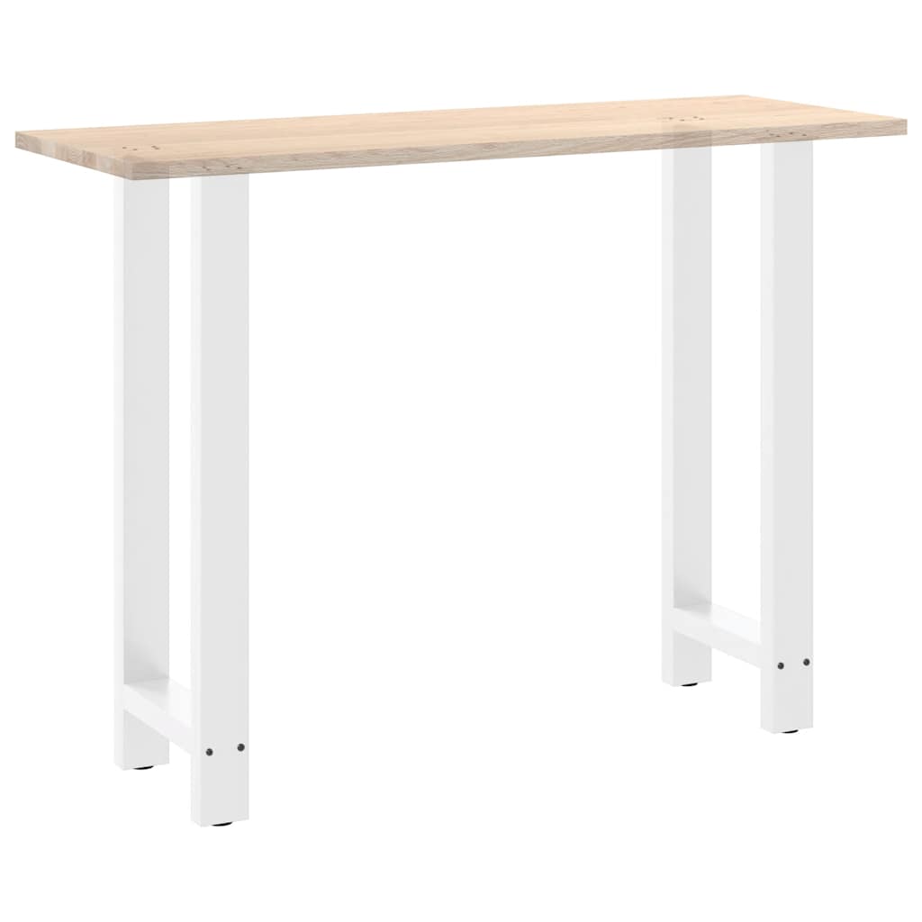 Barbordben hvite 2 stk 40x(100-101) cm stål