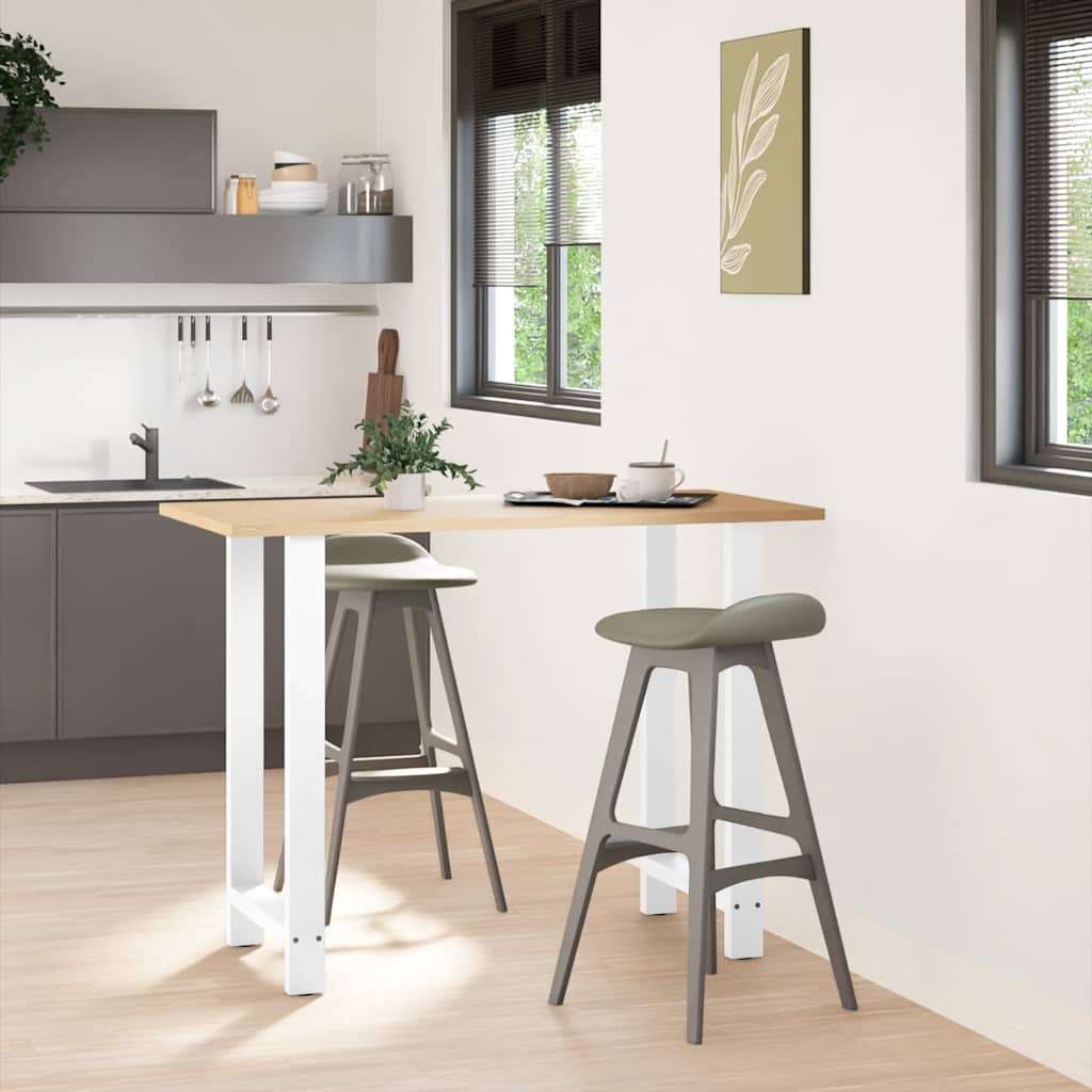Barbordben hvite 2 stk 60x(100-101) cm stål
