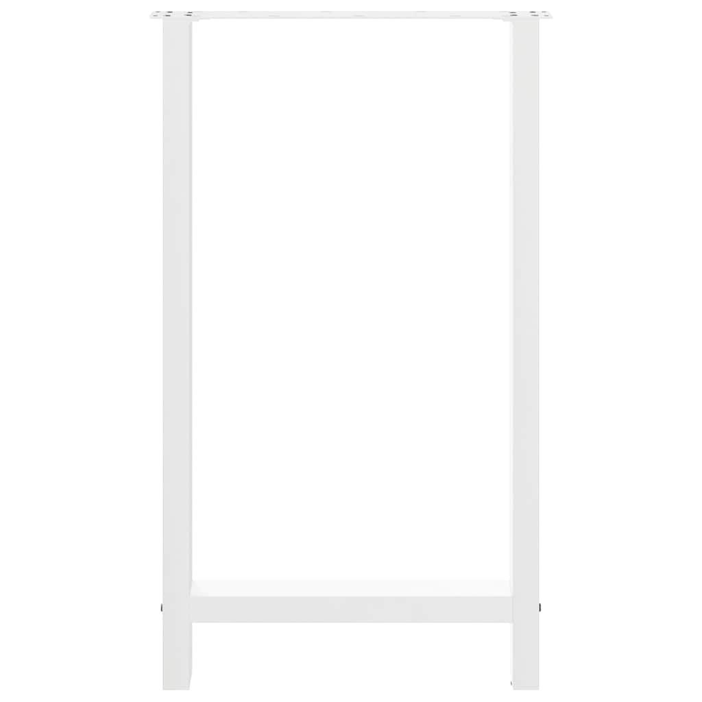 Barbordben hvite 2 stk 60x(100-101) cm stål