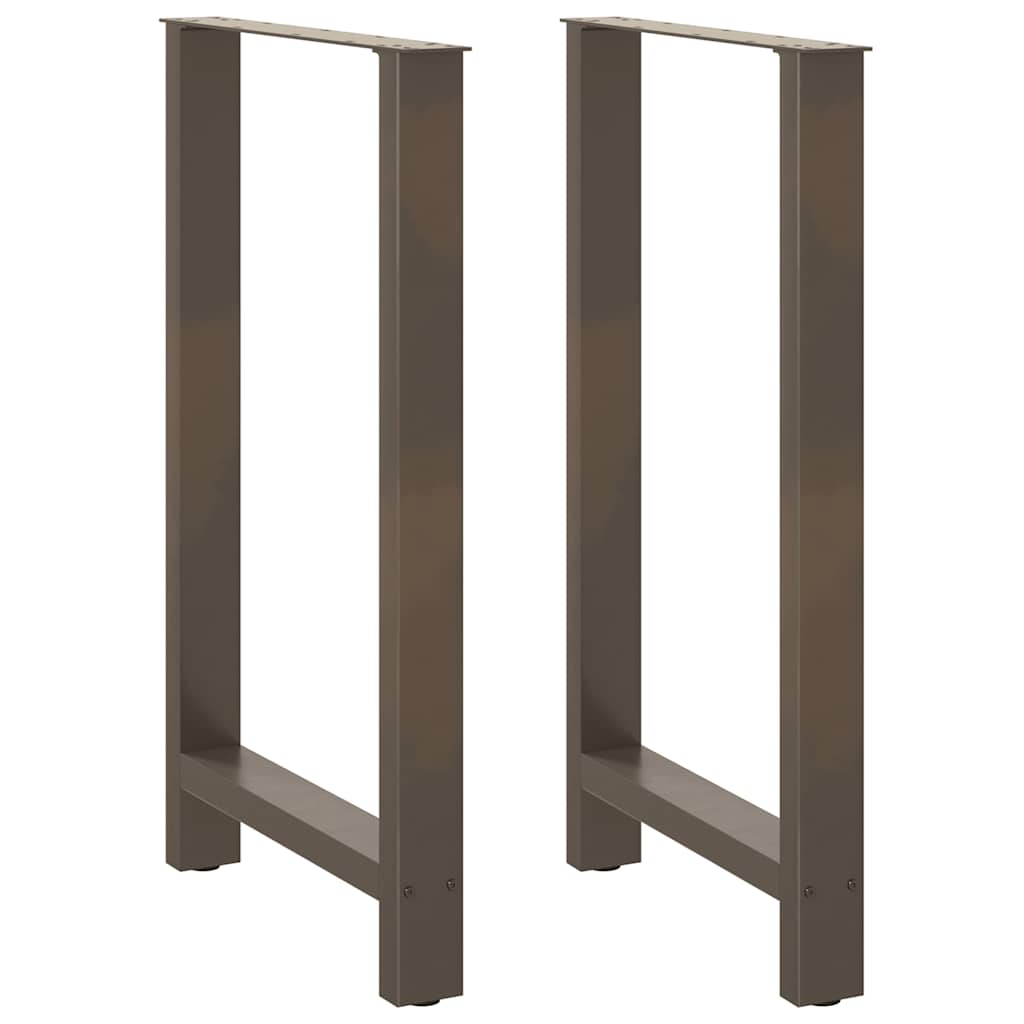 Barbordben naturstål 2 stk 60x(100-101) cm stål