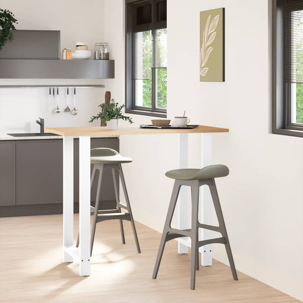 Barbordben hvite 2 stk 60x(110-111) cm stål