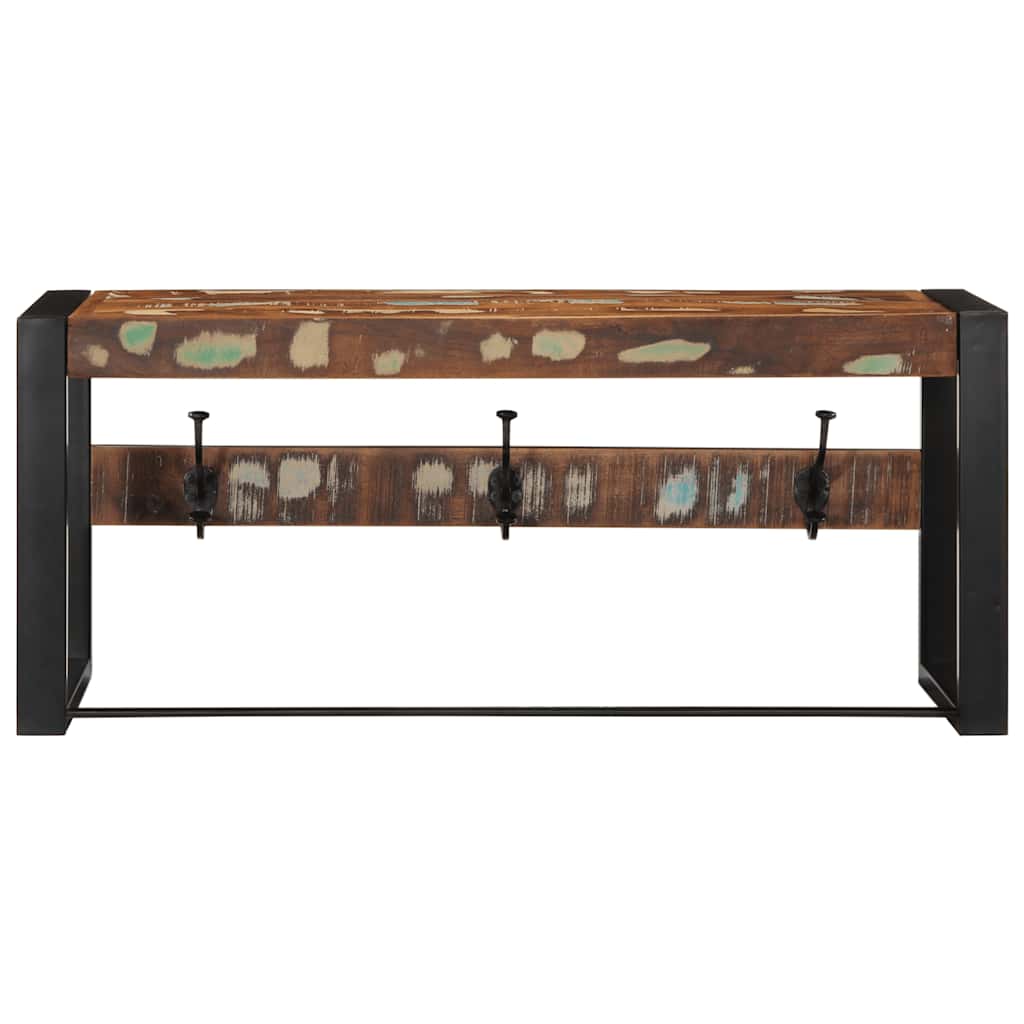 Knaggrekke flerfarget 80x35x35 cm gjenvunnet heltre