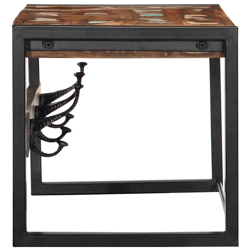 Knaggrekke flerfarget 80x35x35 cm gjenvunnet heltre