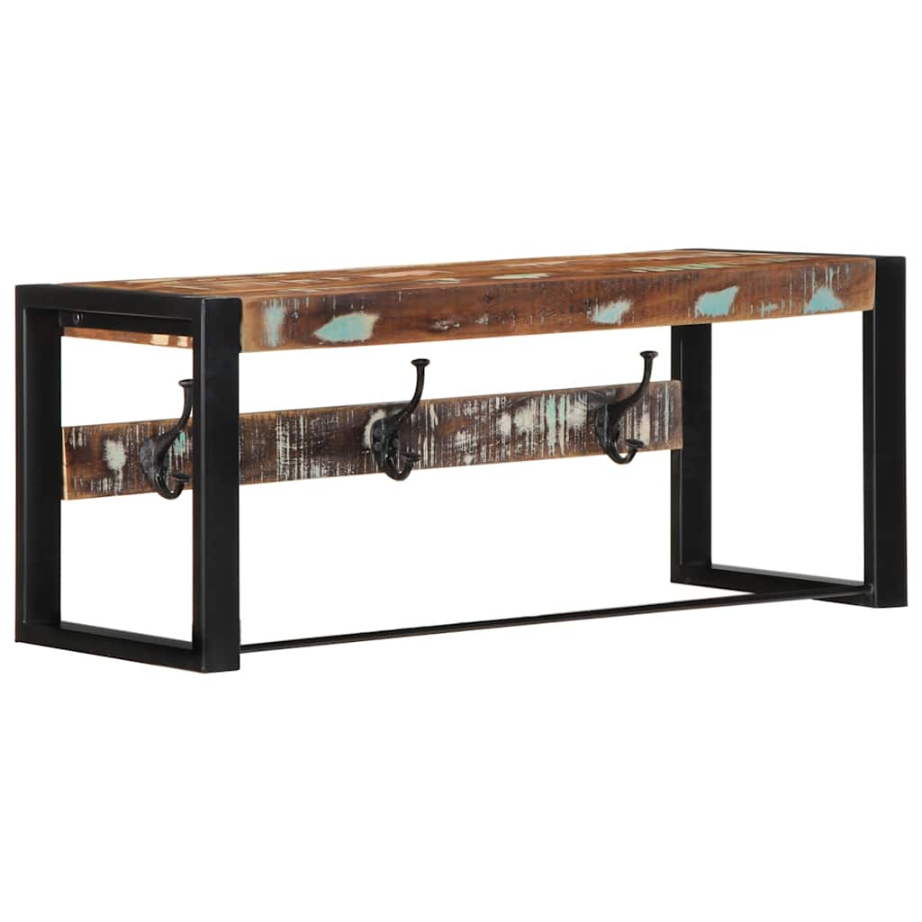Knaggrekke flerfarget 80x35x35 cm gjenvunnet heltre