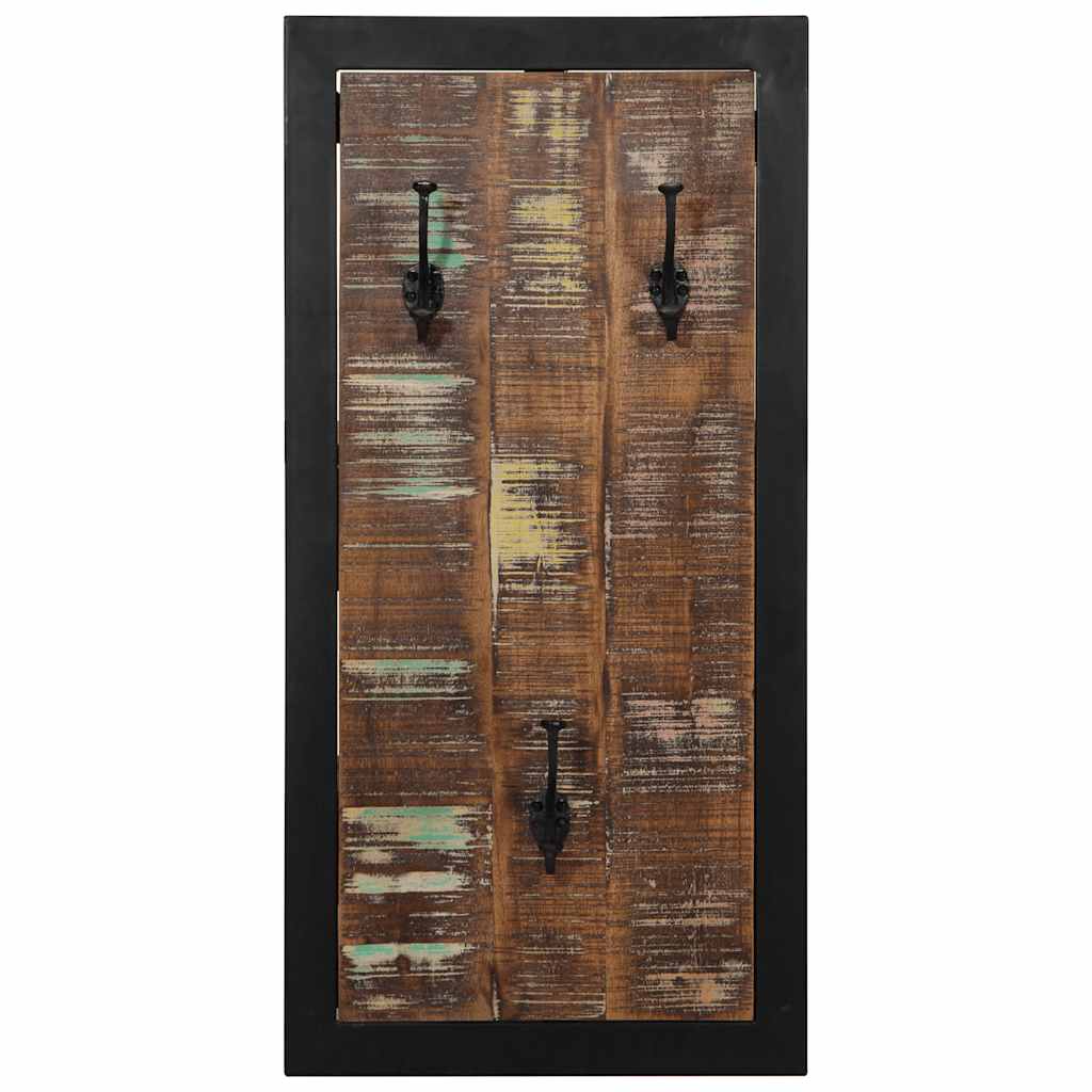 Knaggrekke flerfarget 40x2x80 cm gjenvunnet heltre