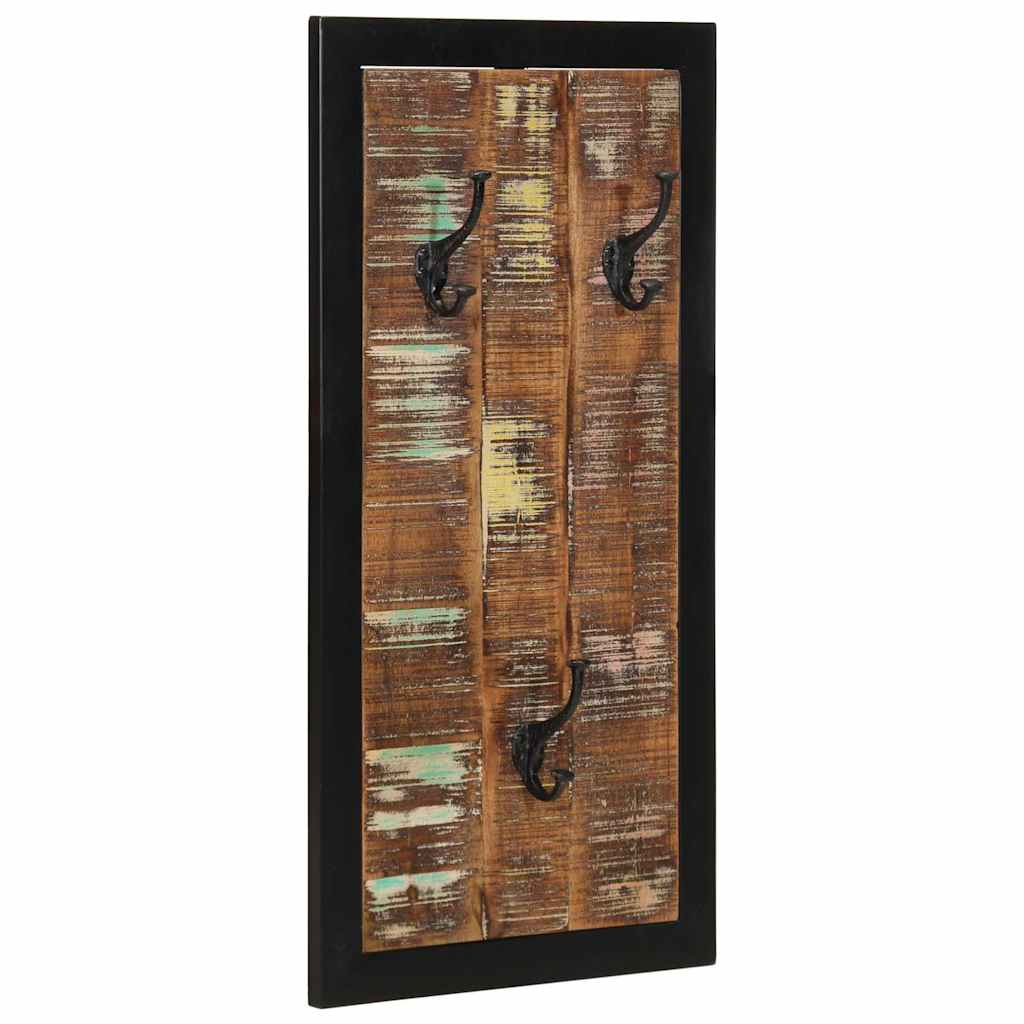 Knaggrekke flerfarget 40x2x80 cm gjenvunnet heltre