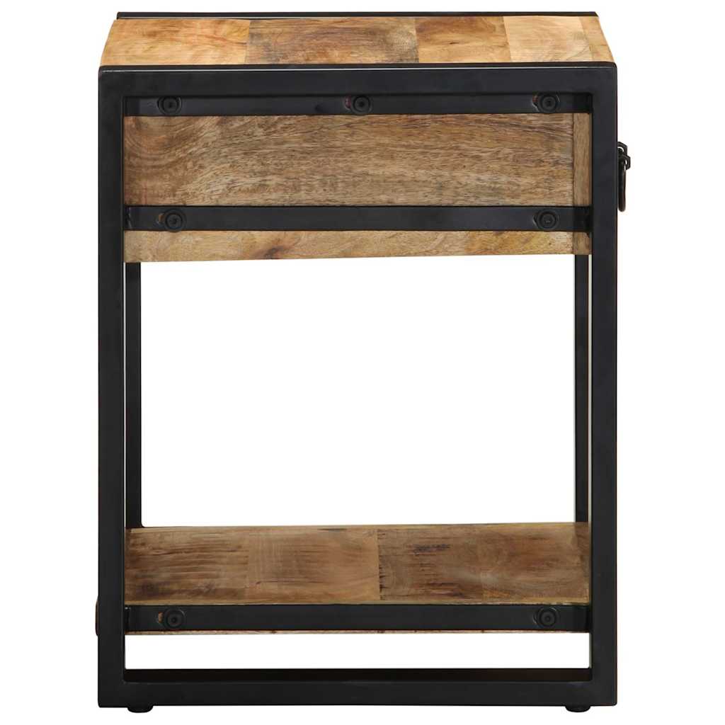 Sidebord 40x40x50 cm grovt heltre mango