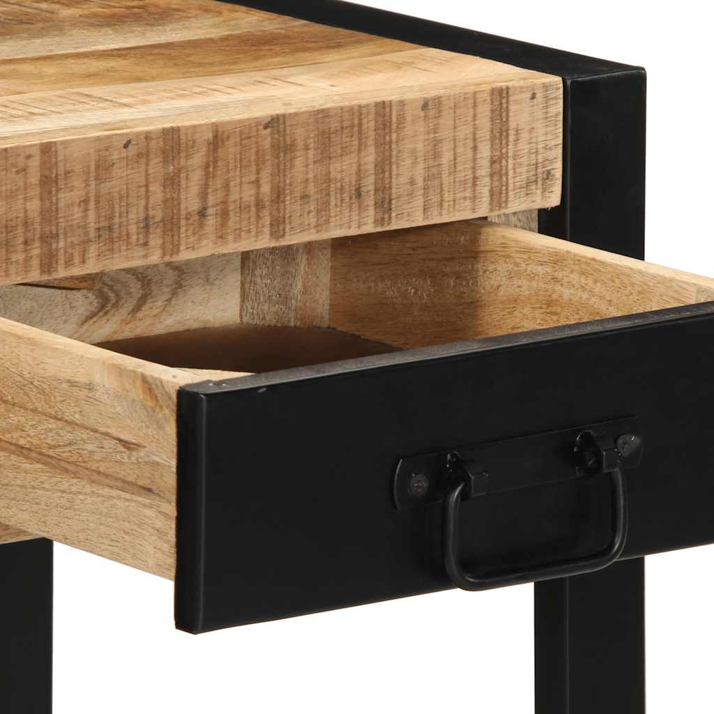 Sidebord 40x40x50 cm grovt heltre mango