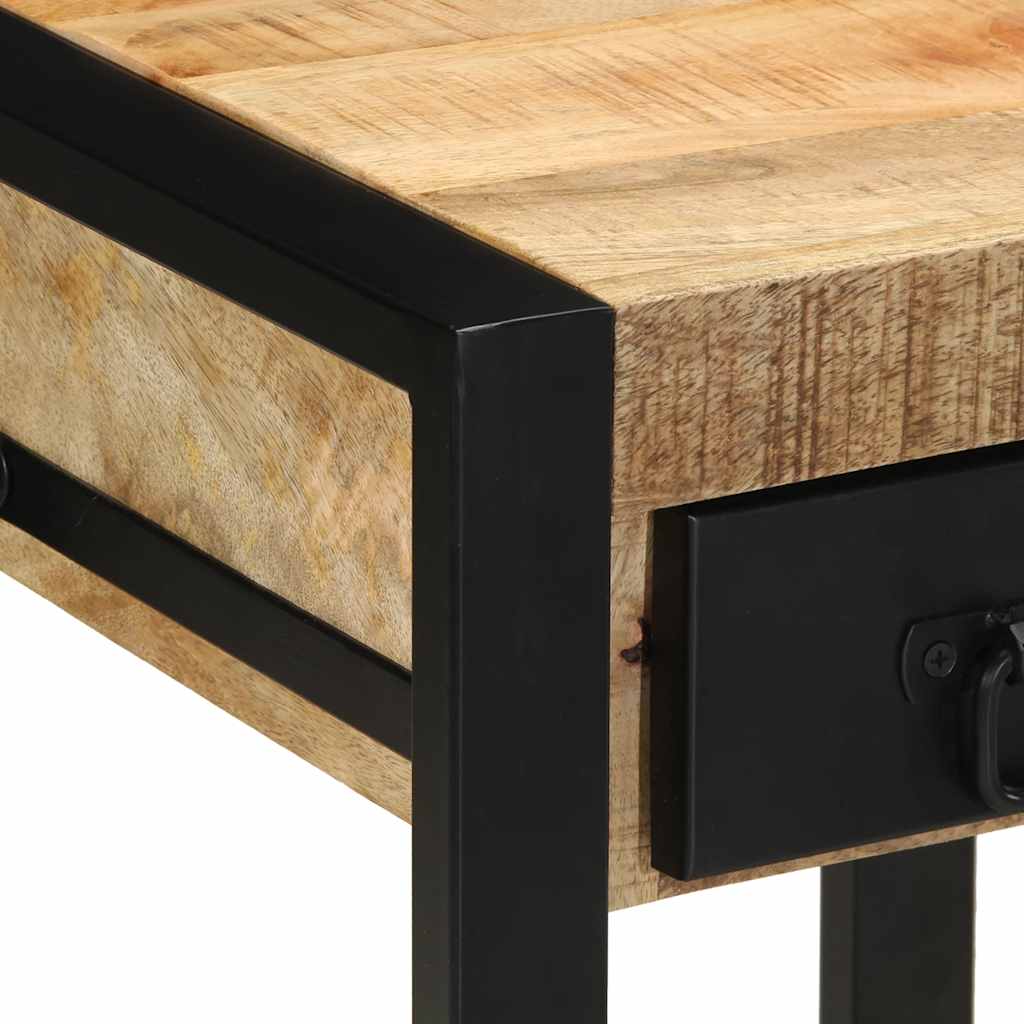 Sidebord 35x35x50 cm grovt heltre mango