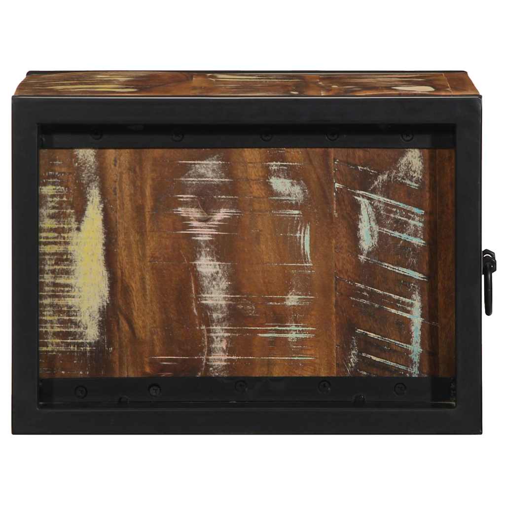 Nattbord flerfarget 40x35x25 cm gjenvunnet heltre