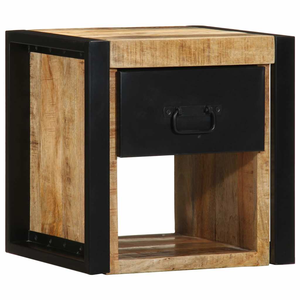 Nattbord 40x35x40 cm grovt heltre mangotre