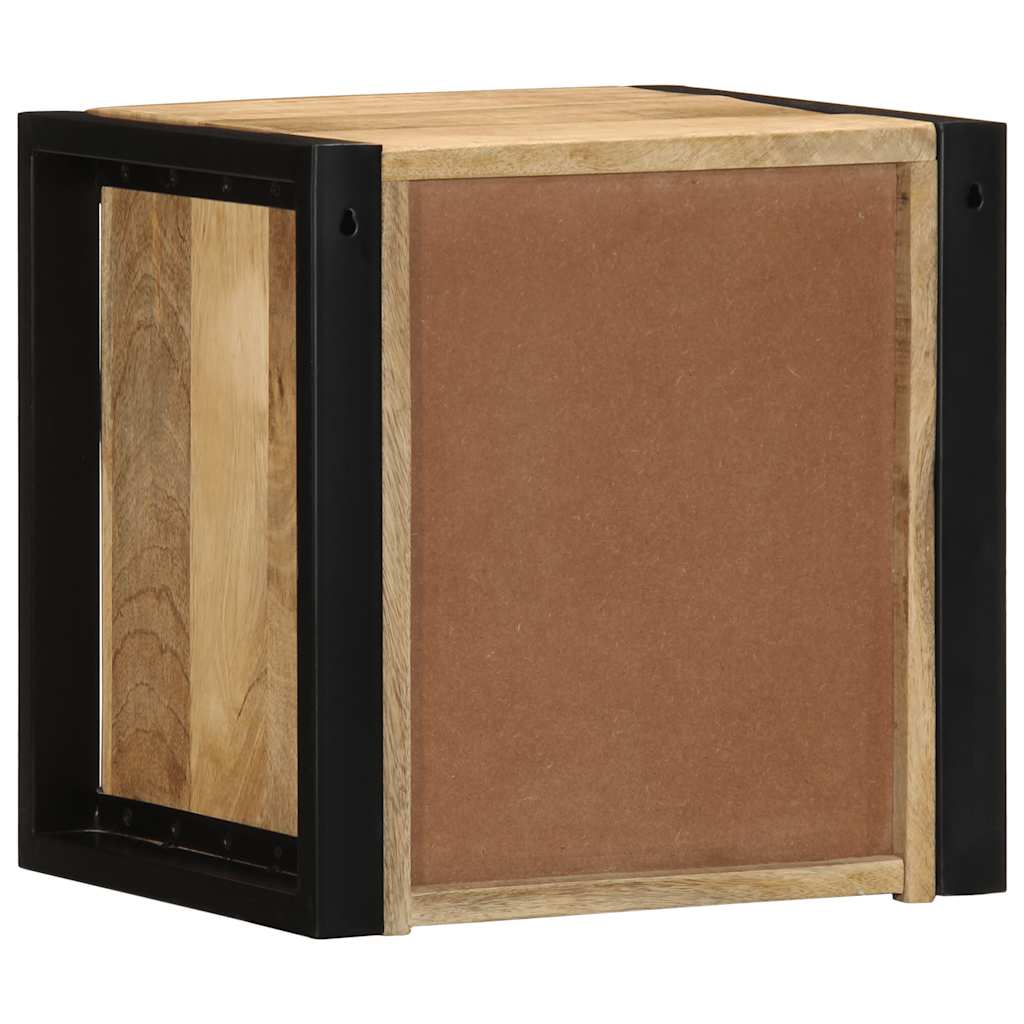 Nattbord 40x35x40 cm grovt heltre mangotre