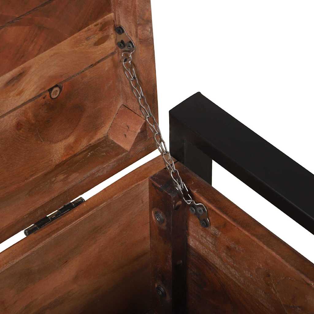 Oppbevaringskister 80 x 30 x 30 cm Massivt gjenvunnet tre