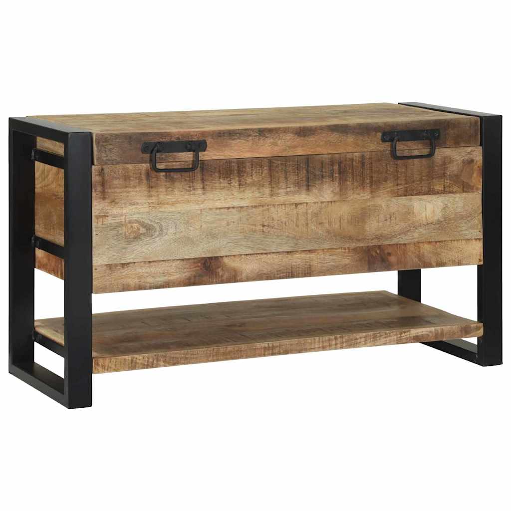 Lagringsboks med lagring Brun 80 x 35 x 45 cm Massivt mangotre