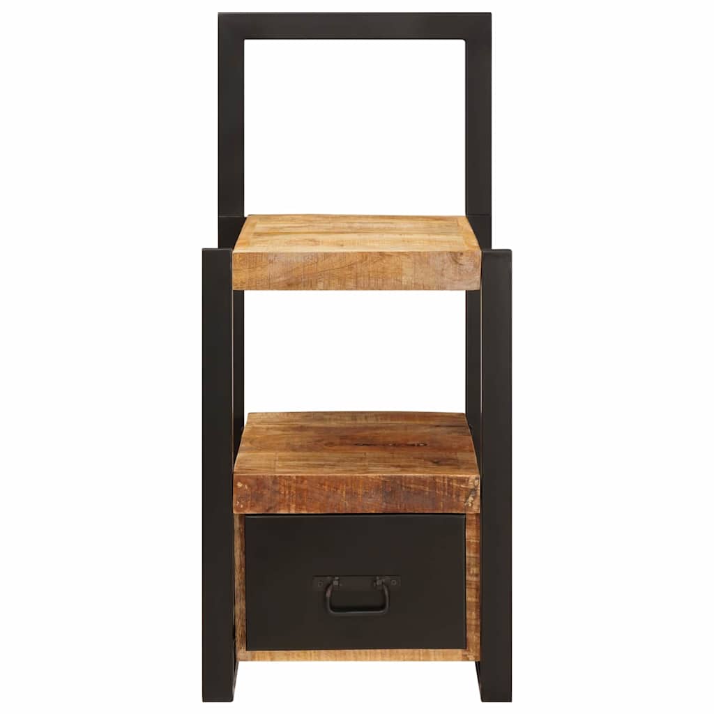 Klesstativ med skuff Brun 40 x 40 x 90 cm Massiv mango tre
