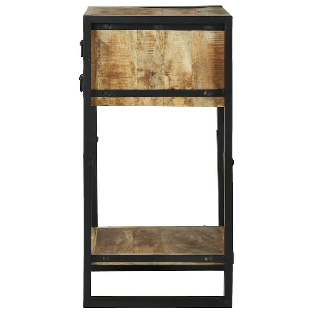 Avlastningsbord med skuff Brun 40 x 40 x 80 cm Massiv mango tre