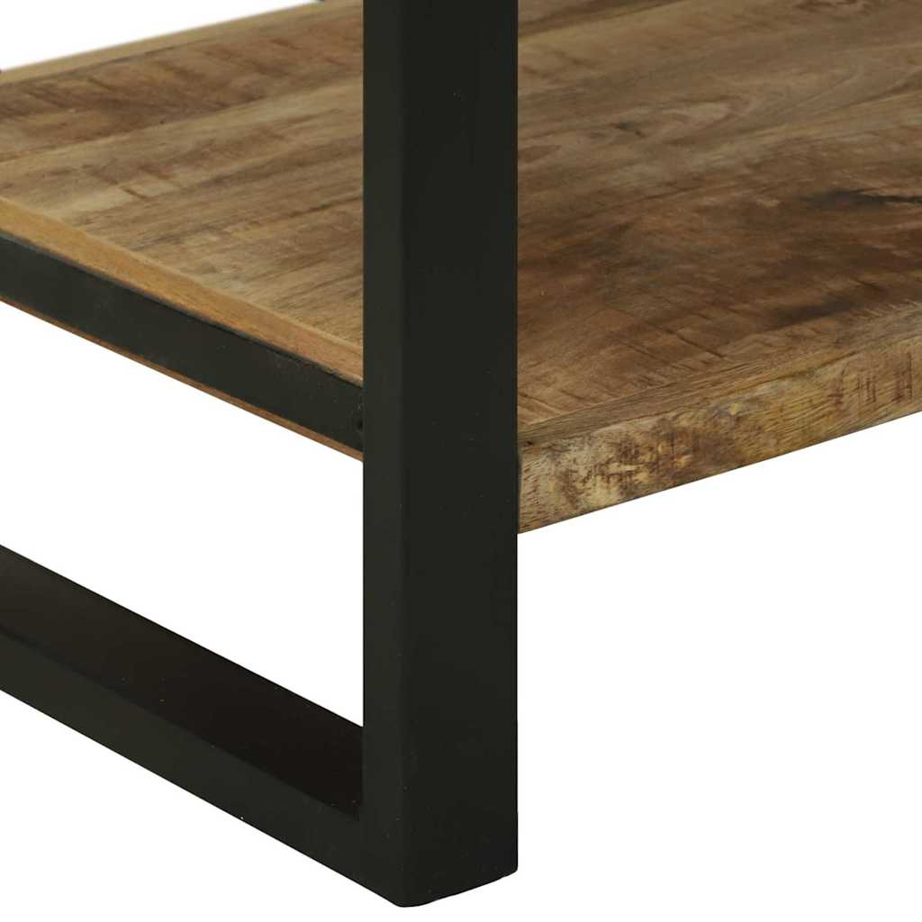 Kjøkkenhylle Brun og svart 80 x 40 x 160 cm Massiv mango tre
