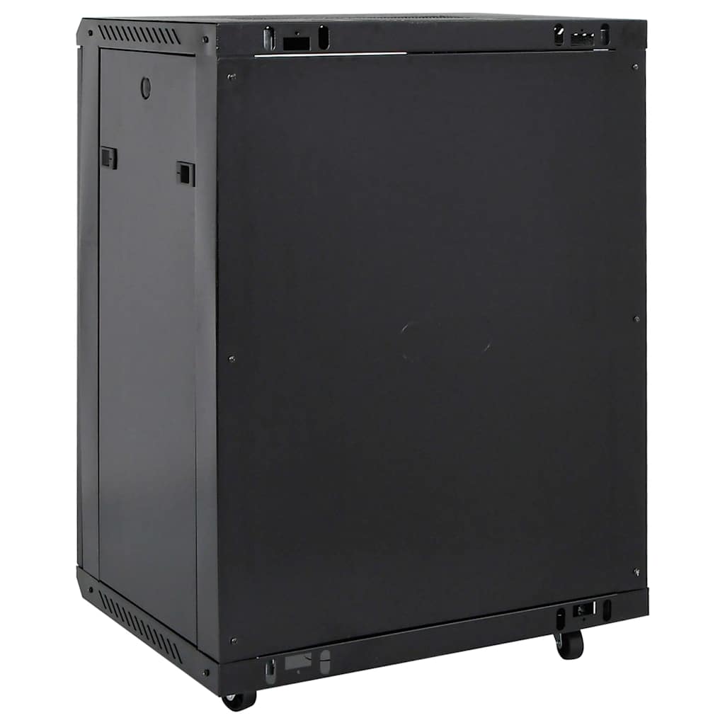 Nettverksskap 15U 19" IP20 svart 60x45x86 cm