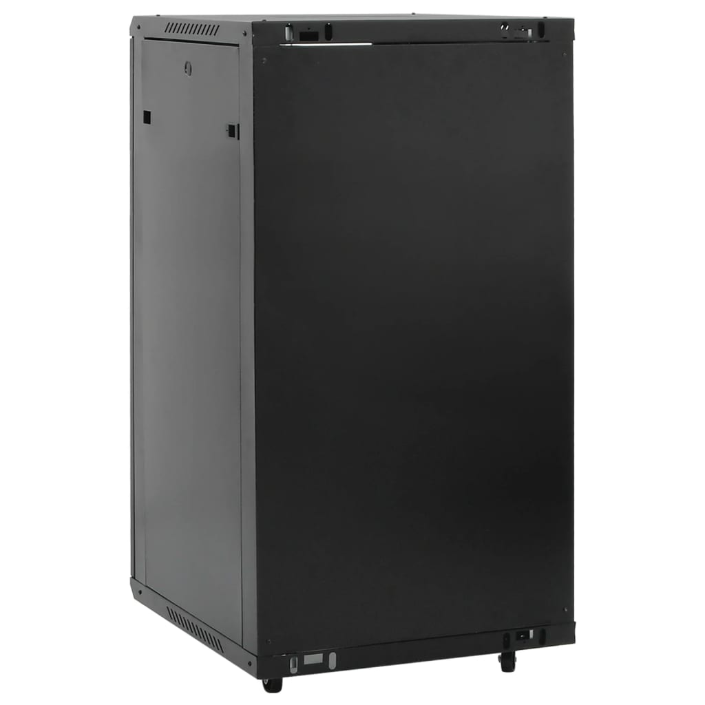 Nettverksskap 22U 19" IP20 svart 60x60x120 cm