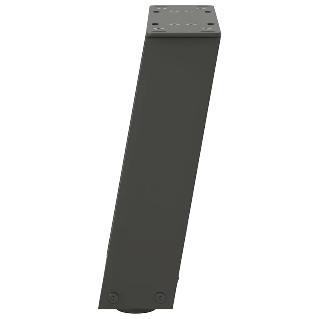 Salongbordben U-formet 2 stk antrasitt 30x(30-31) cm stål