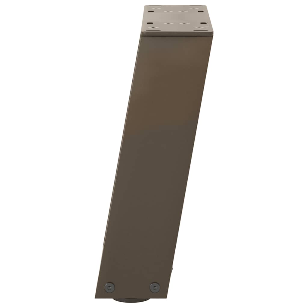 Salongbordben U-formet 2 stk naturstål 30x(30-31) cm stål