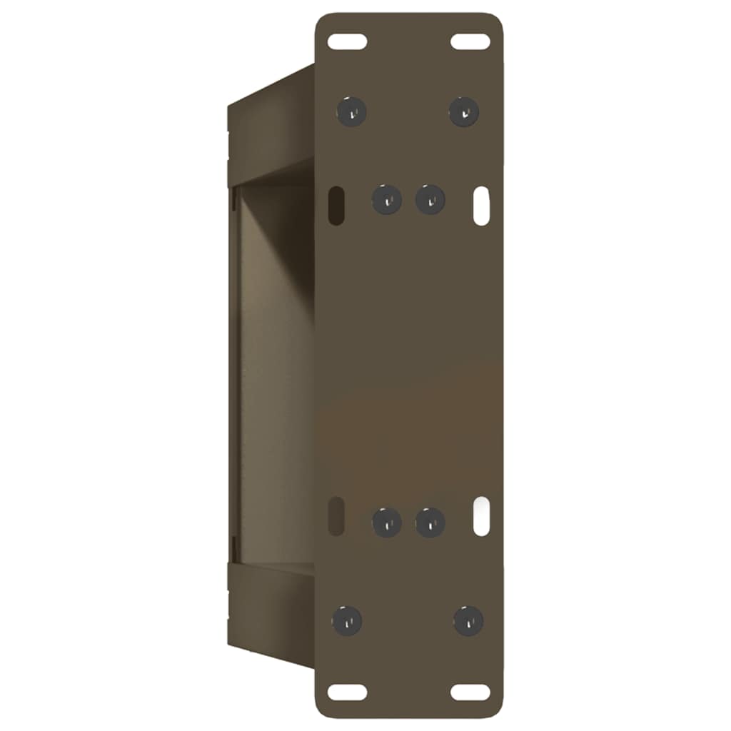 Salongbordben U-formet 2 stk naturstål 30x(30-31) cm stål